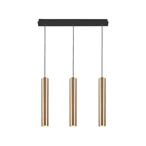 Lampa sufitowa wisząca EYE 7863 Nowodvorski 3x10W GU10 R50 Lity mosiądz Mosiądz