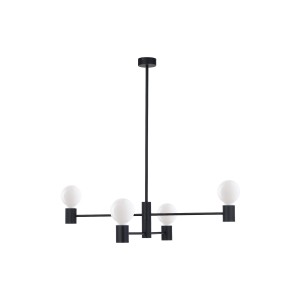 Lampa wisząca RADIUS 7931 Nowodvorski 4x25W E27 Stal lakierowana Czarny
