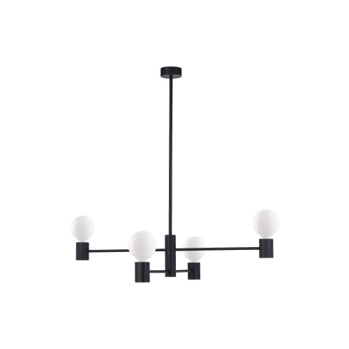 Lampa wisząca RADIUS 7931 Nowodvorski 4x25W E27 Stal lakierowana Czarny