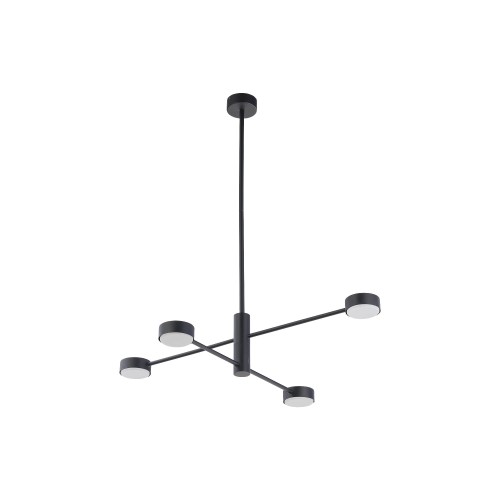 Lampa wisząca sufitowa ORBIT 7945 Nowodvorski 4x12W GX53 Stal lakierowana Czarny