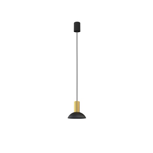 Lampa wisząca HERMANOS C 8194 Nowodvorski 1x10W GU10 R50 Stal lakierowana Czarny