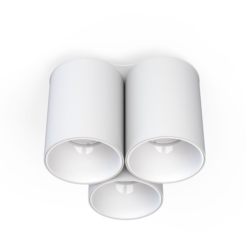 Lampa sufitowa natynkowa EYE TONE 8093 Nowodvorski 3x10W GU10 R50 Stal lakierowana Biały