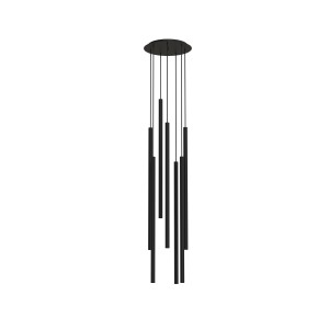 Lampa wisząca LASER 1000 7667 Nowodvorski 7xG9 10W only LED Stal lakierowana Czarny