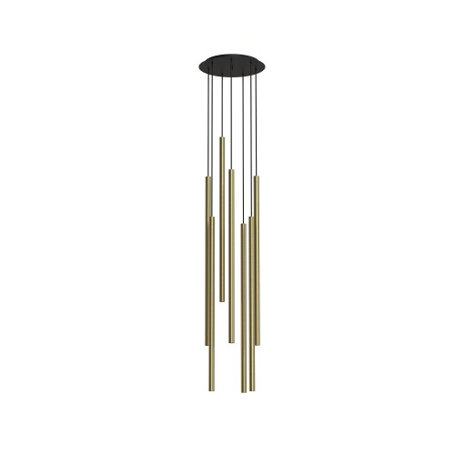 Lampa wisząca LASER 1000 7668 Nowodvorski 7xG9 10W only LED Lity mosiądz Mosiądz