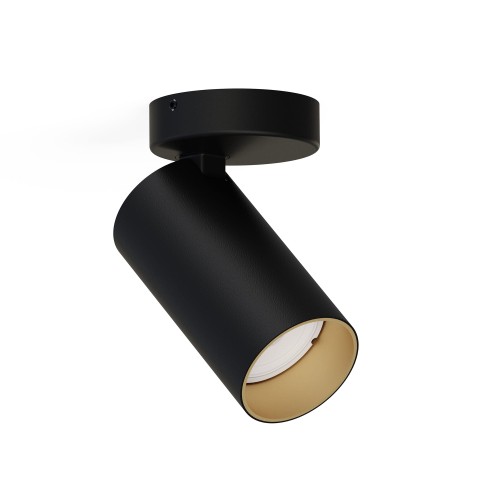 Lampa sufitowa reflektorowa MONO 7763 Nowodvorski 1xGU10 R50 10W only LED Stal lakierowana Czarny