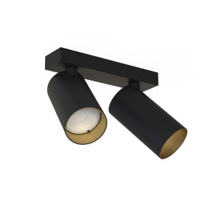 Lampa sufitowa reflektorowa MONO 7766 Nowodvorski 2xGU10 R50 10W only LED Stal lakierowana Czarny
