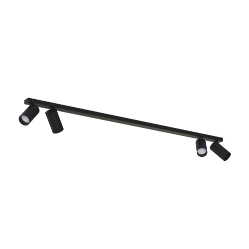 Lampa sufitowa reflektorowa MONO 7843 Nowodvorski 4xGU10 R50 10W only LED Stal lakierowana Czarny