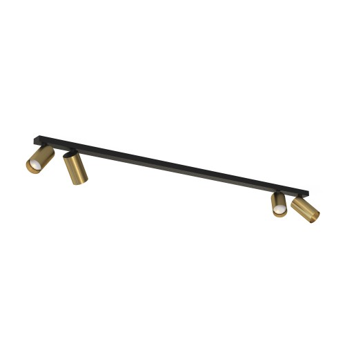 Lampa sufitowa reflektorowa MONO 7784 Nowodvorski 4xGU10 R50 10W only LED Lity mosiądz Mosiądz