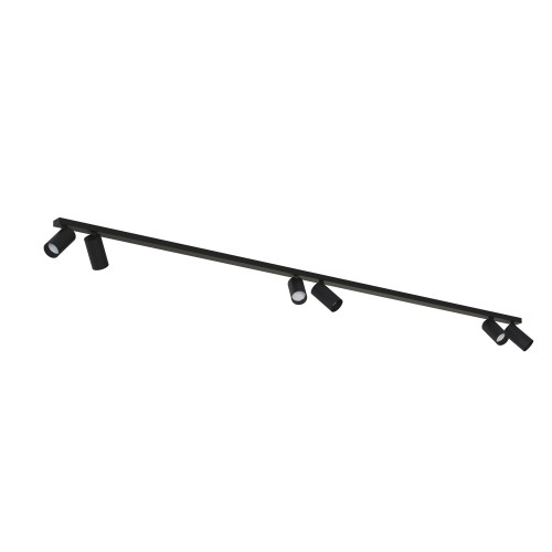 Lampa sufitowa reflektorowa MONO 7844 Nowodvorski 6xGU10 R50 10W only LED Stal lakierowana Czarny