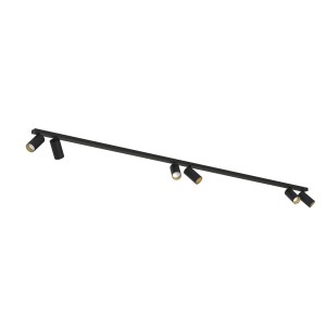 Lampa sufitowa reflektorowa MONO 7770 Nowodvorski 6xGU10 R50 10W only LED Stal lakierowana Czarny