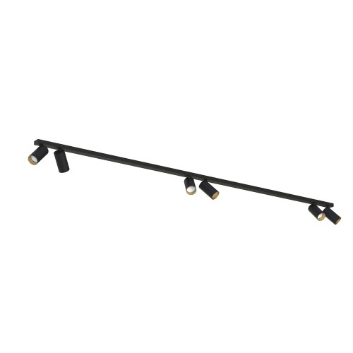 Lampa sufitowa reflektorowa MONO 7770 Nowodvorski 6xGU10 R50 10W only LED Stal lakierowana Czarny