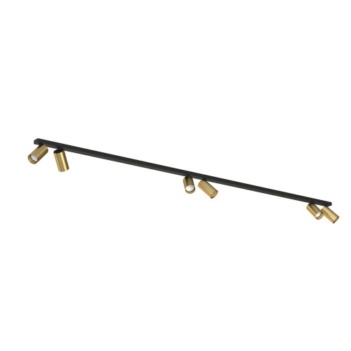 Lampa sufitowa reflektorowa MONO 7785 Nowodvorski 6xGU10 R50 10W only LED Lity mosiądz Mosiądz