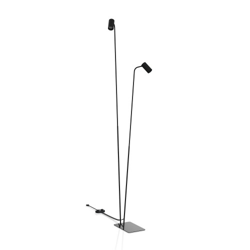 Lampa stojąca podłogowa MONO 7708 Nowodvorski 2xGU10 R50 10W only LED Stal lakierowana Czarny