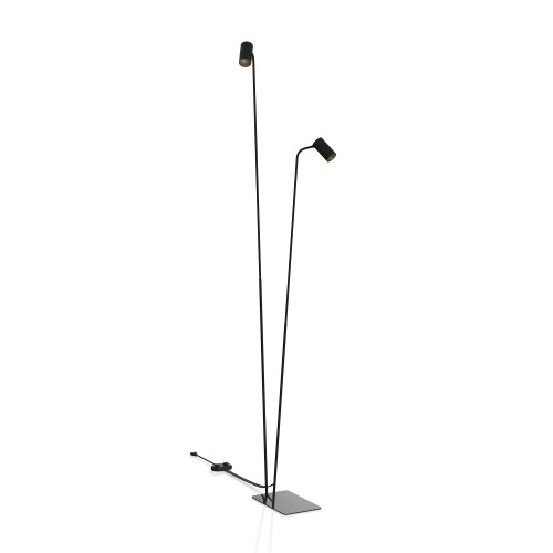 Lampa stojąca podłogowa MONO 7718 Nowodvorski 2xGU10 R50 10W only LED Stal lakierowana Czarny