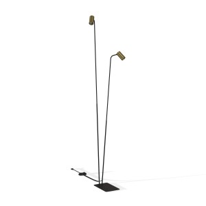 Lampa stojąca podłogowa MONO 7712 Nowodvorski 2xGU10 R50 10W only LED Lity mosiądz Mosiądz