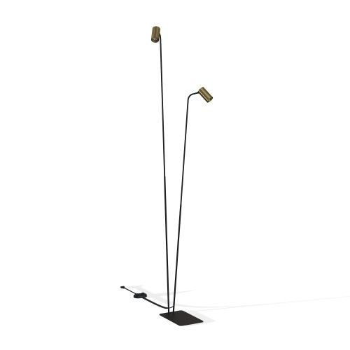 Lampa stojąca podłogowa MONO 7712 Nowodvorski 2xGU10 R50 10W only LED Lity mosiądz Mosiądz