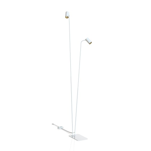 Lampa stojąca podłogowa MONO 7715 Nowodvorski 2xGU10 R50 10W only LED Stal lakierowana Biały