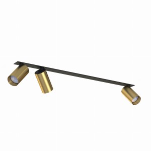 Lampa sufitowa reflektorowa MONO SURFACE 7746 Nowodvorski 3xGU10 R50 10W only LED Lity mosiądz Mosiądz