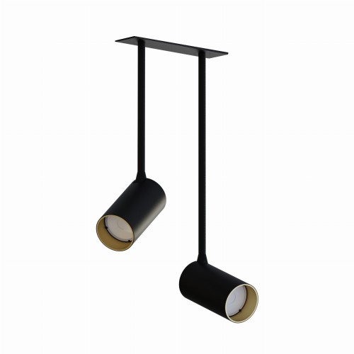 Lampa sufitowa reflektorowa MONO SURFACE LONG 7682 Nowodvorski 2xGU10 R50 10W only LED Stal lakierowana Czarny