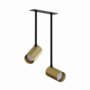 Lampa sufitowa reflektorowa MONO SURFACE LONG 7743 Nowodvorski 2xGU10 R50 10W only LED Lity mosiądz Mosiądz