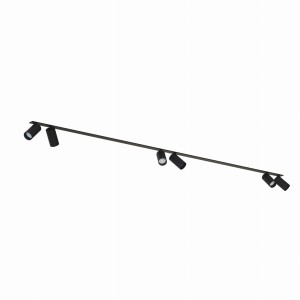 Lampa sufitowa reflektorowa MONO SURFACE 7837 Nowodvorski 6xGU10 R50 10W only LED Stal lakierowana Czarny