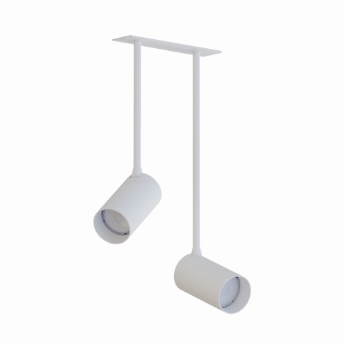 Lampa sufitowa reflektorowa MONO SURFACE LONG 7736 Nowodvorski 2xGU10 R50 10W only LED Stal lakierowana Biały