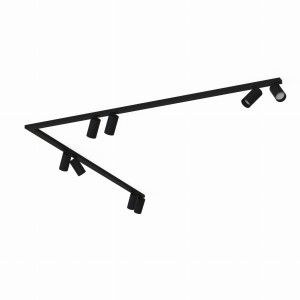 Lampa sufitowa reflektorowa MONO CORNER 2x150 7721 Nowodvorski 8xGU10 R50 10W only LED Stal lakierowana Czarny