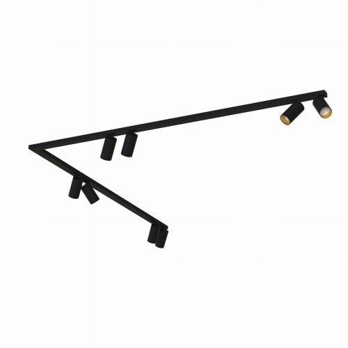 Lampa sufitowa reflektorowa MONO CORNER 2x150 7700 Nowodvorski 8xGU10 R50 10W only LED Stal lakierowana Czarny