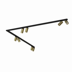 Lampa sufitowa reflektorowa MONO CORNER 2x150 7755 Nowodvorski 8xGU10 R50 10W only LED Lity mosiądz Mosiądz