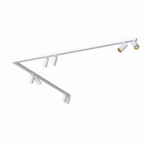 Lampa sufitowa reflektorowa MONO CORNER 2x150 7695 Nowodvorski 8xGU10 R50 10W only LED Stal lakierowana Biały