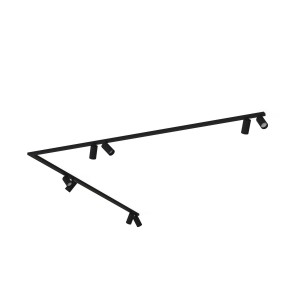 Lampa sufitowa reflektorowa MONO CORNER 2x200 7723 Nowodvorski 8xGU10 R50 10W only LED Stal lakierowana Czarny