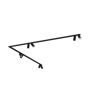 Lampa sufitowa reflektorowa MONO CORNER 2x200 7702 Nowodvorski 8xGU10 R50 10W only LED Stal lakierowana Czarny