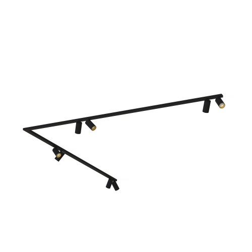 Lampa sufitowa reflektorowa MONO CORNER 2x200 7702 Nowodvorski 8xGU10 R50 10W only LED Stal lakierowana Czarny
