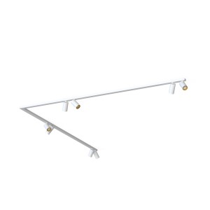 Lampa sufitowa reflektorowa MONO CORNER 2x200 7697 Nowodvorski 8xGU10 R50 10W only LED Stal lakierowana Biały