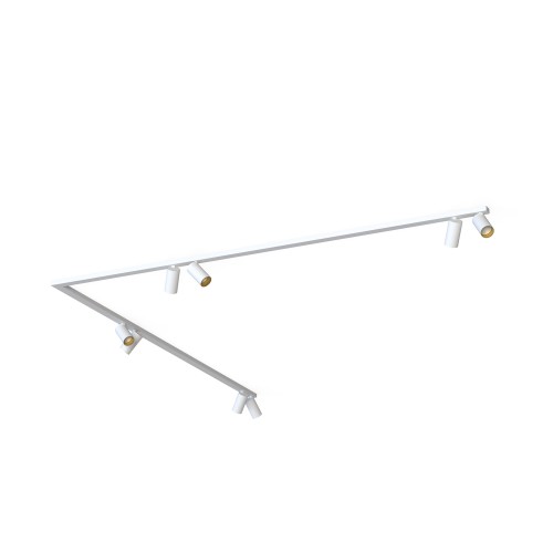 Lampa sufitowa reflektorowa MONO CORNER 2x200 7697 Nowodvorski 8xGU10 R50 10W only LED Stal lakierowana Biały