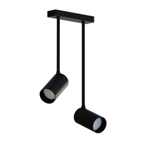 Lampa sufitowa reflektorowa MONO LONG 7730 Nowodvorski 2xGU10 R50 10W only LED Stal lakierowana Czarny