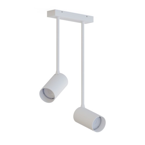 Lampa sufitowa reflektorowa MONO LONG 7726 Nowodvorski 2xGU10 R50 10W only LED Stal lakierowana Biały