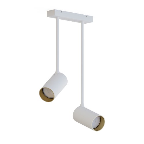 Lampa sufitowa reflektorowa MONO LONG 7672 Nowodvorski 2xGU10 R50 10W only LED Stal lakierowana Biały