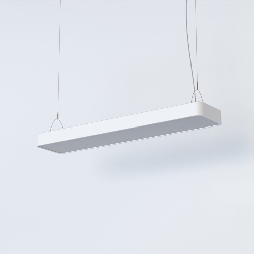 Lampa wisząca SOFT LED 90X20 7545 Nowodvorski 2xLED TUBE T8 16W Aluminium lakierowane Biały