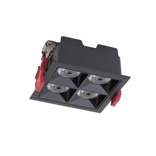 Lampa sufitowa podtynkowa MIDI LED RECESSED 10064 Nowodvorski LED 16W Aluminium lakierowane Czarny