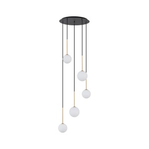 Lampa wisząca KARO 10303 Nowodvorski 5xG9 12W only LED Stal lakierowana Czarny