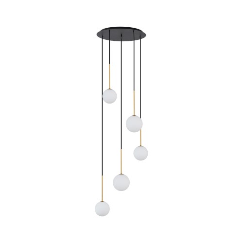 Lampa wisząca KARO 10303 Nowodvorski 5xG9 12W only LED Stal lakierowana Czarny