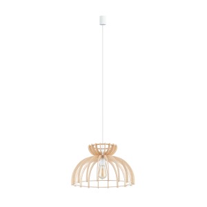 Lampa wisząca KYMI C 10572 Nowodvorski 1xE27 25W only LED Sklejka Naturalne drewno
