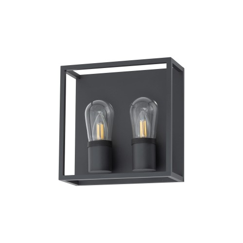 Lampa zewnętrzna ścienna MARGOT 10503 Nowodvorski 2xE14 10W only LED IP54 Aluminium lakierowane Grafitowy