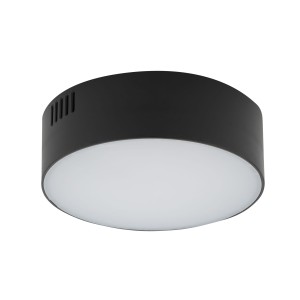 Lampa sufitowa plafon LID ROUND LED 15W 10415 Nowodvorski LED 15W Tworzywo sztuczne Czarny