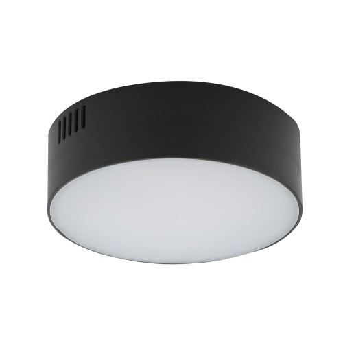 Lampa sufitowa plafon LID ROUND LED 15W 10415 Nowodvorski LED 15W Tworzywo sztuczne Czarny