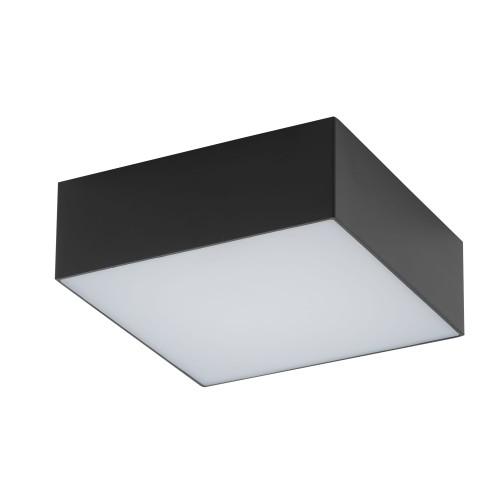Lampa sufitowa plafon LID SQUARE LED 15W 10424 Nowodvorski LED 15W Tworzywo sztuczne Czarny