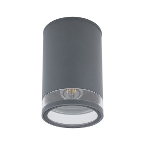 Lampa zewnętrzna sufitowa plafon ROCK  PRO 10687 Nowodvorski 1xE27 25W only LED IP44 Aluminium lakierowane Grafitowy