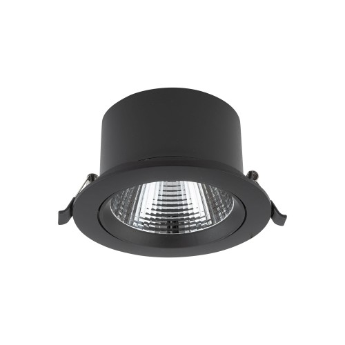 Lampa sufitowa podtynkowa EGINA LED 15W 10558 Nowodvorski LED 15W Tworzywo sztuczne Czarny