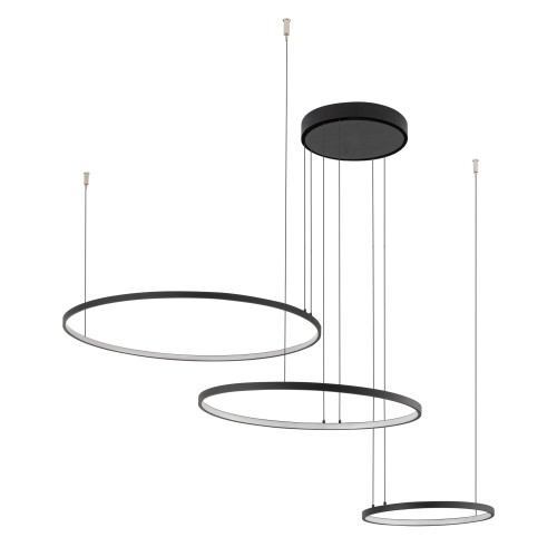 Lampa wisząca CIRCOLO LED 10817 Nowodvorski LED 45W Aluminium lakierowane Czarny